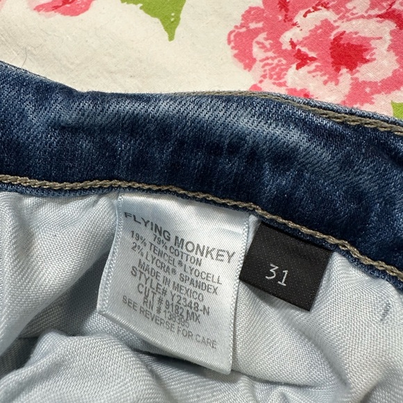 Flying Monkey Blue Straight Leg Jeans - Picture 4 of 4